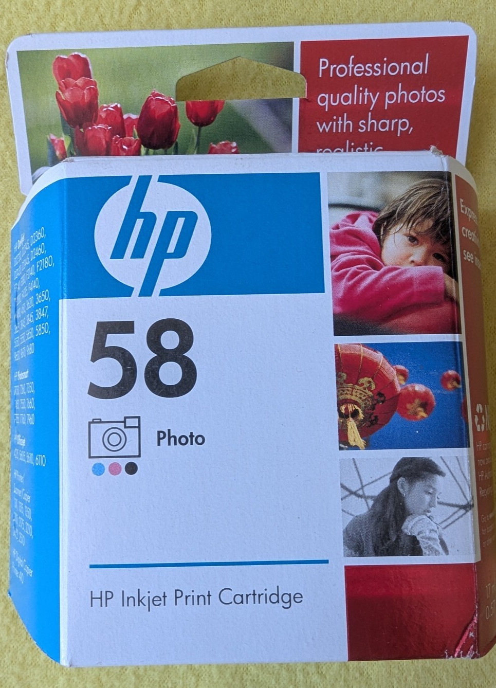 HP 58 Photo Tri-Color Ink Cartridge C6658AN Deskjet Officejet NOS 2010