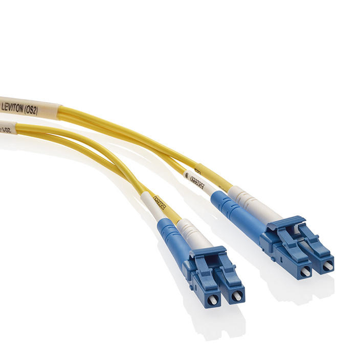 Leviton UPDLC-S02 2 Meter OFNR Duplex LC-LC Fiber Patch Cord Singlemode (OS2)