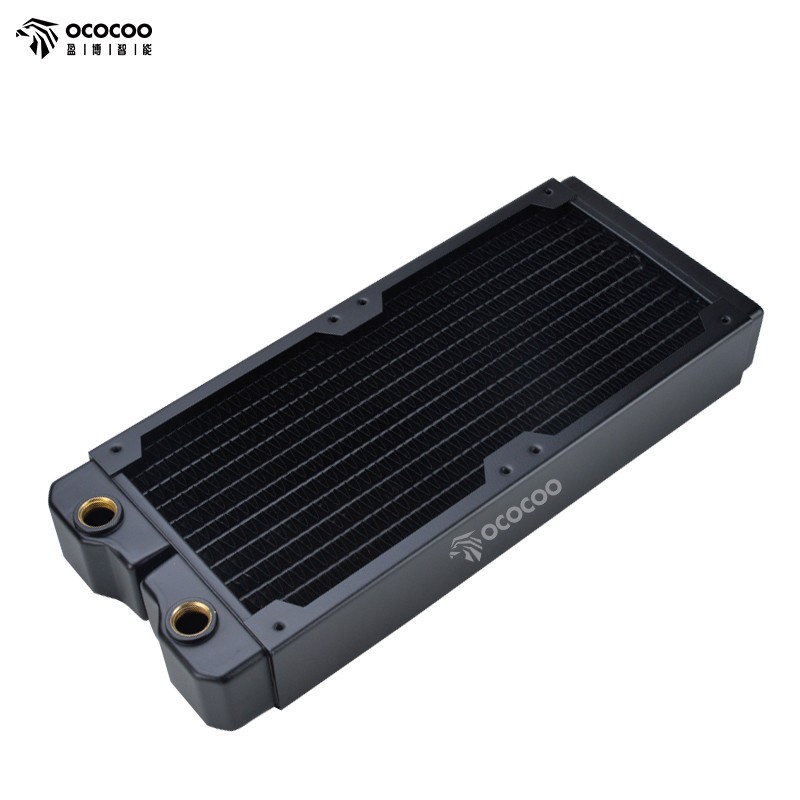 OCOCOO Copper Radiator 240mm Suitable 120 Fan DIY Computer Water Cooling System