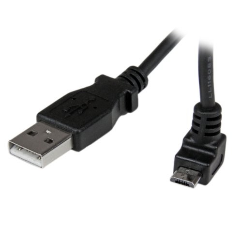 StarTech 2m Micro USB Cable - A to Up Angle Micro B (USBAUB2MU)