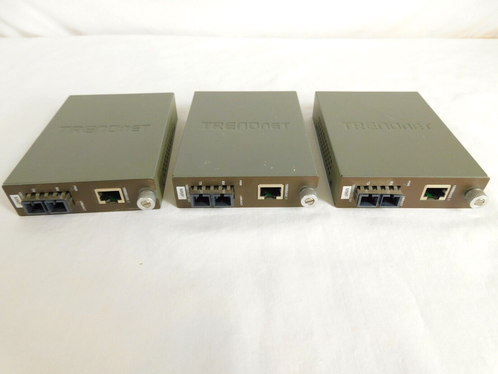 TFC-1000MSC TRENDnet Intell 1000 Base-T to 1000 Base-SX Multi-Mode SC - LOT OF 3