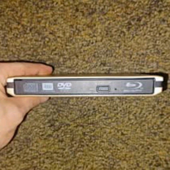 Powtec External Drive Optical Reader DVD Blu-ray White