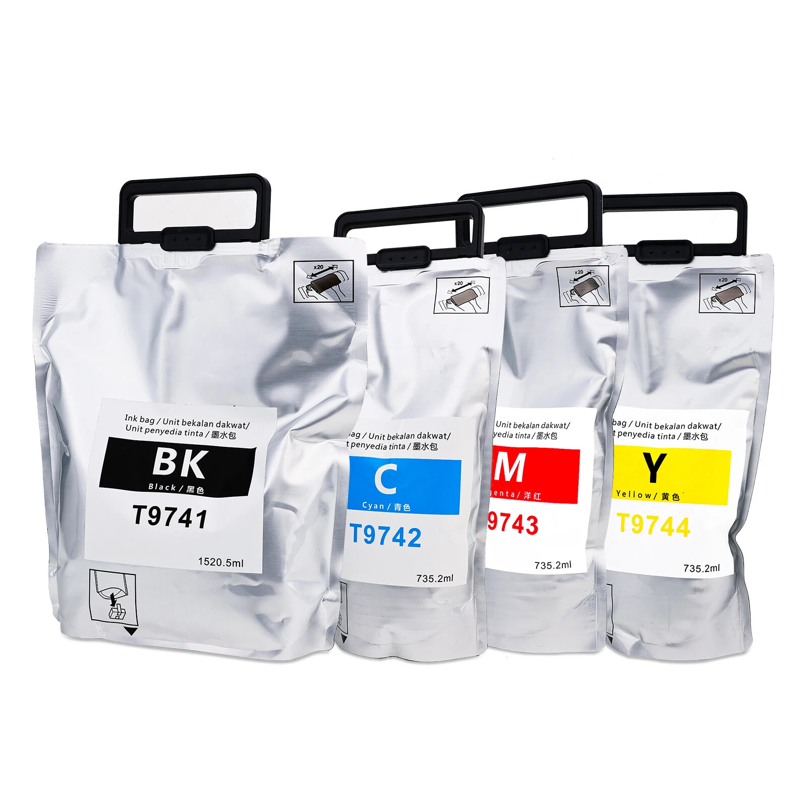 4 Colors T9741-T9744 Ink for Epson Workforce PRO WF-C869R Series