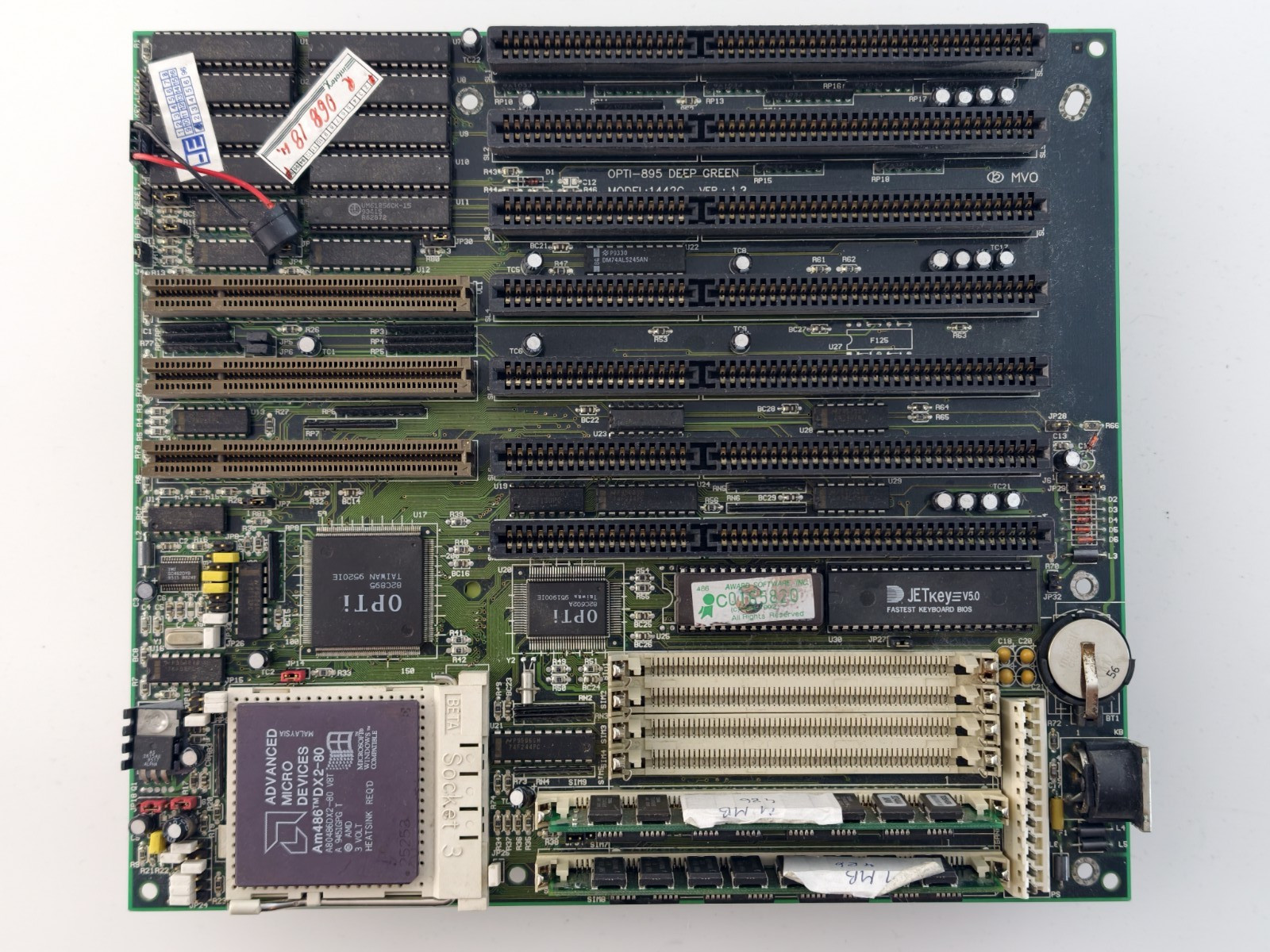 A-Trend ATC-1442G socket 3 PC ISA VLB 256KB Cache + AMD DX2 80MHZ + 8MB RAMP