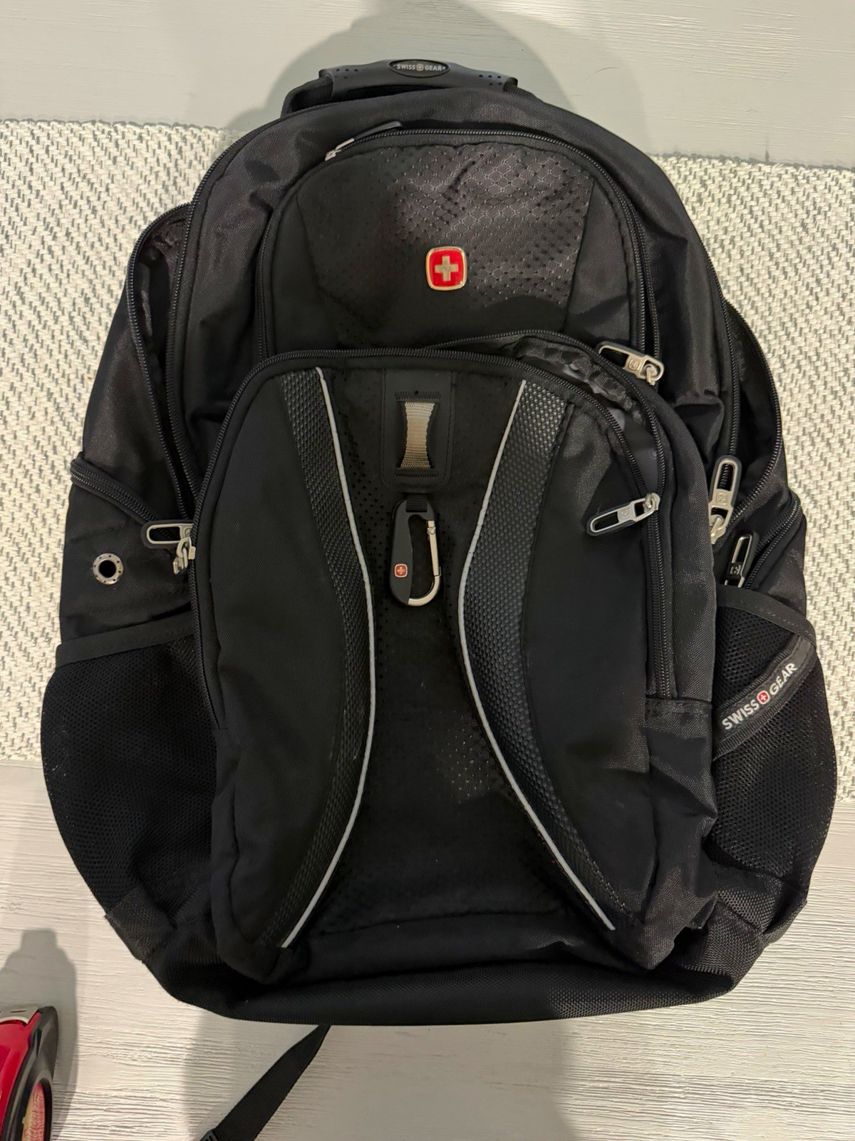 SWISSGEAR ScanSmart Black Polyester Laptop Backpack Padded Water-Resistant