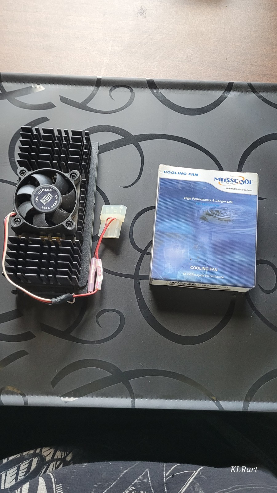 CPU cooling fan with a Masscool cooling, barely used, good working condition