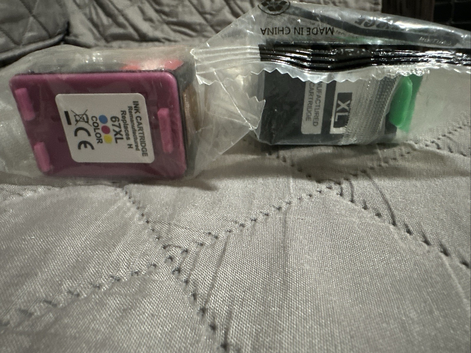 1 Pack Of Black And Tricolors 67XL High Yield Ink Cartridge. HP Compatible.