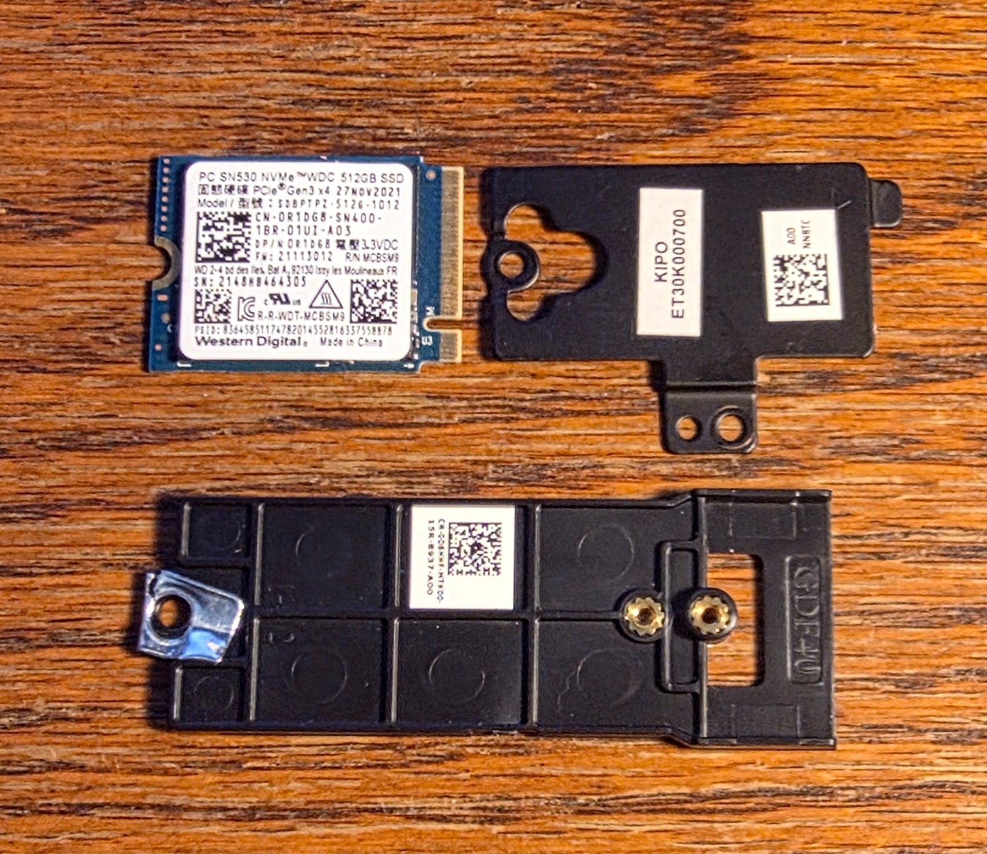 Western Digital PC SN530 256GB NVMe M.2 2230 SSD PCIe Gen3x4 – Dell OEM – Tested
