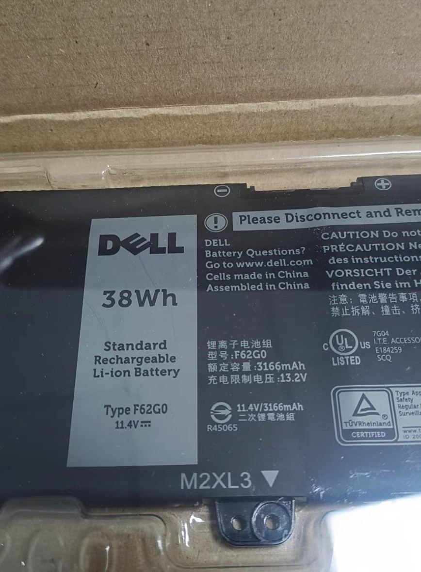 NEW OEM 38WH F62G0 Battery For Dell Inspiron 5370 7370 7380 13 7386 7373 2-in-1
