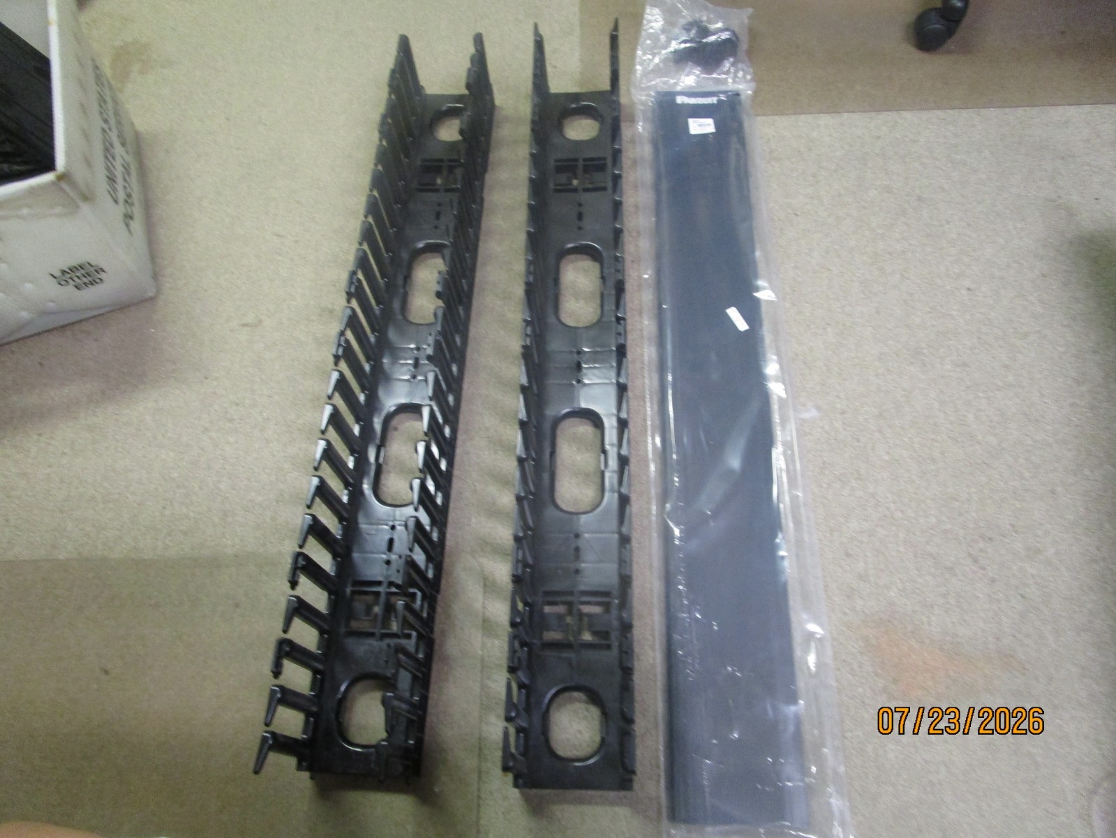NEW Panduit Vertical Cable Management Kit WMPV45E  -  (2)  Trays & (2) Covers