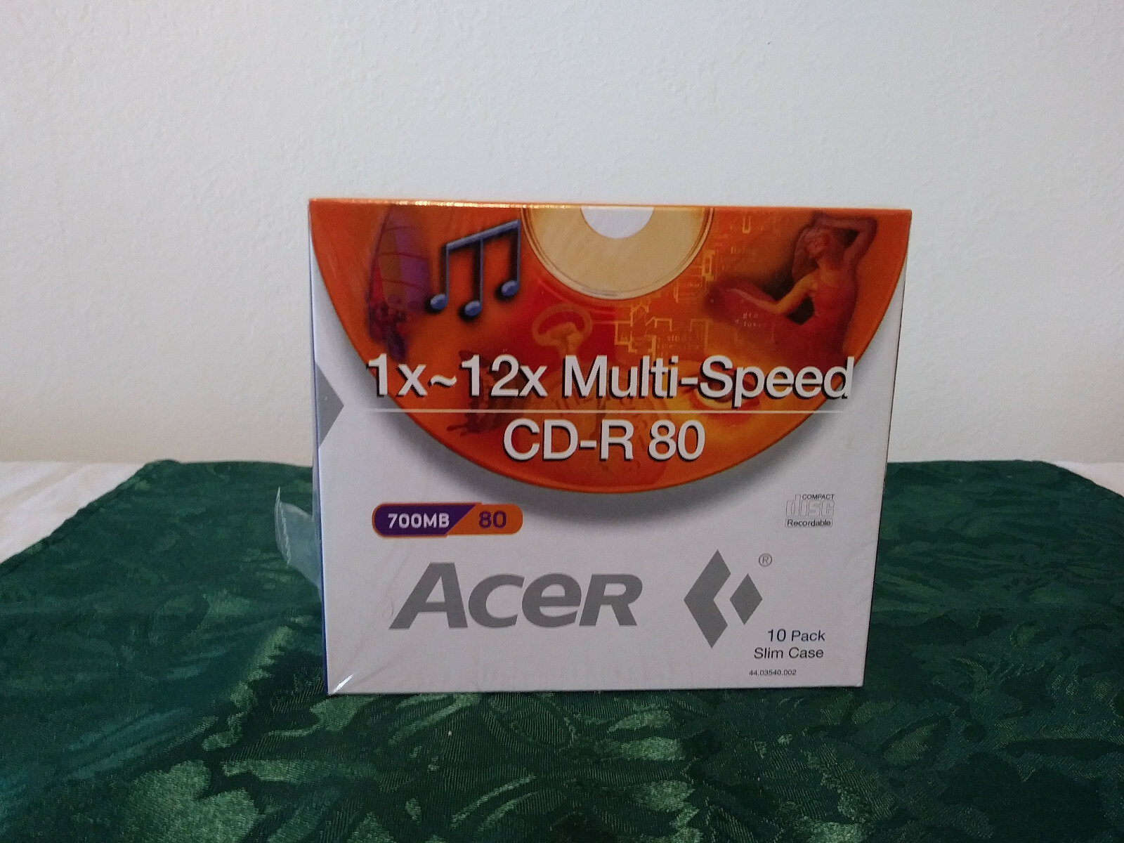 Acer CD-R 80 1x~12x Multi-Speed 700MB 10 Pack Slim Case