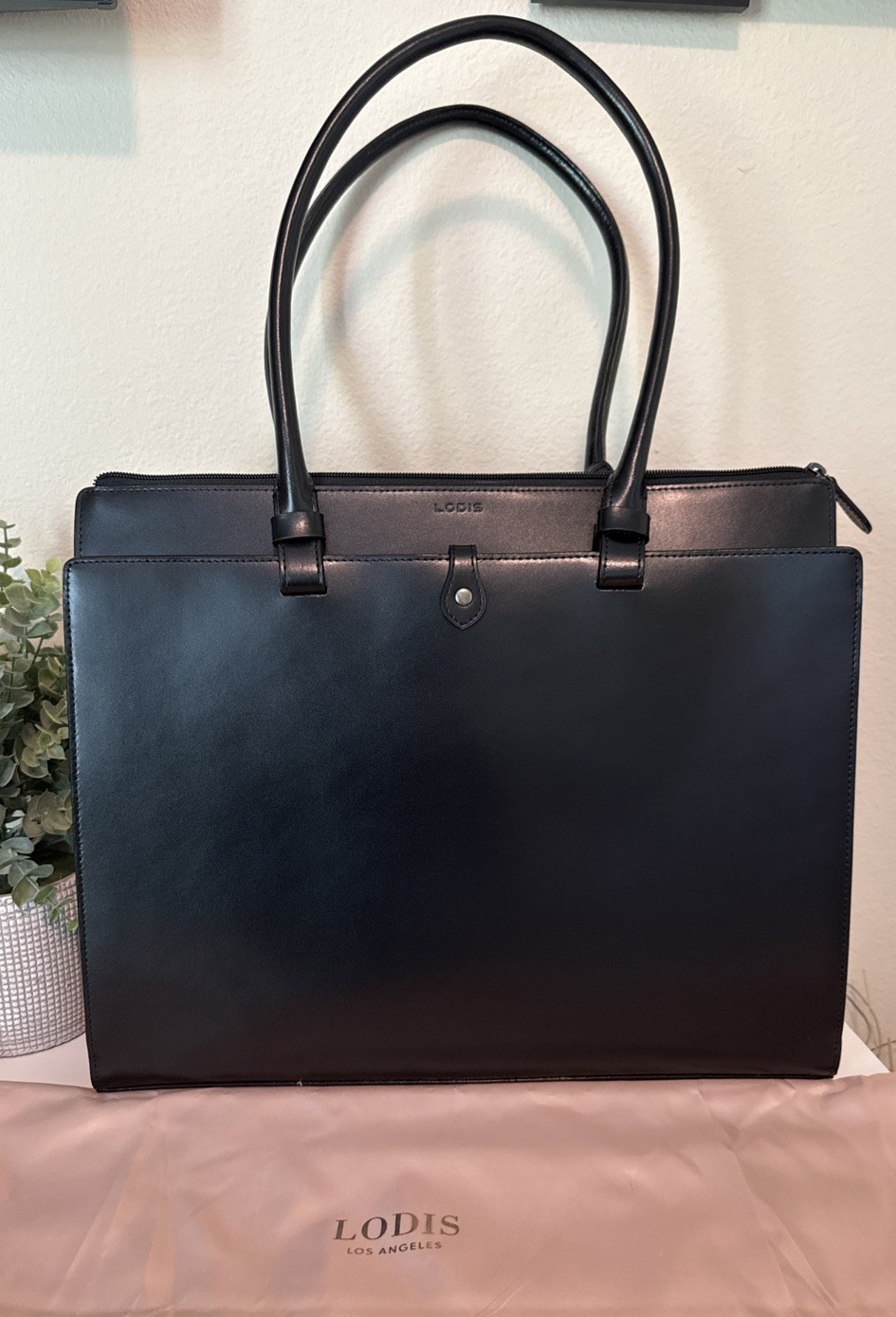 NEW LODIS Audrey Jessica Work Leather Laptop Tote Briefcase Shoulder Bag RFID