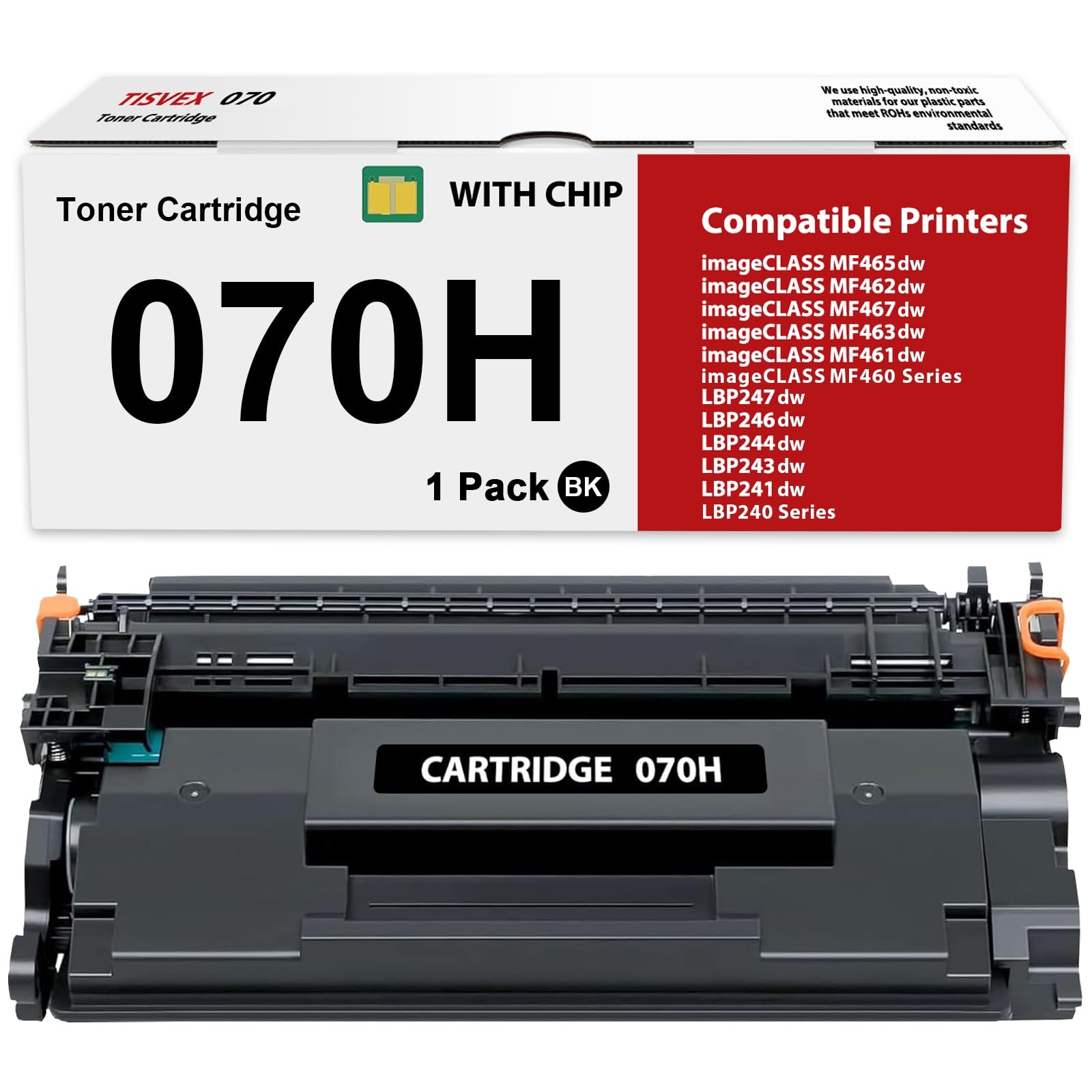 070H Toner Cartridge 070 CRG070 CRG070H Black High Yield 9,500 pages 1-Pack