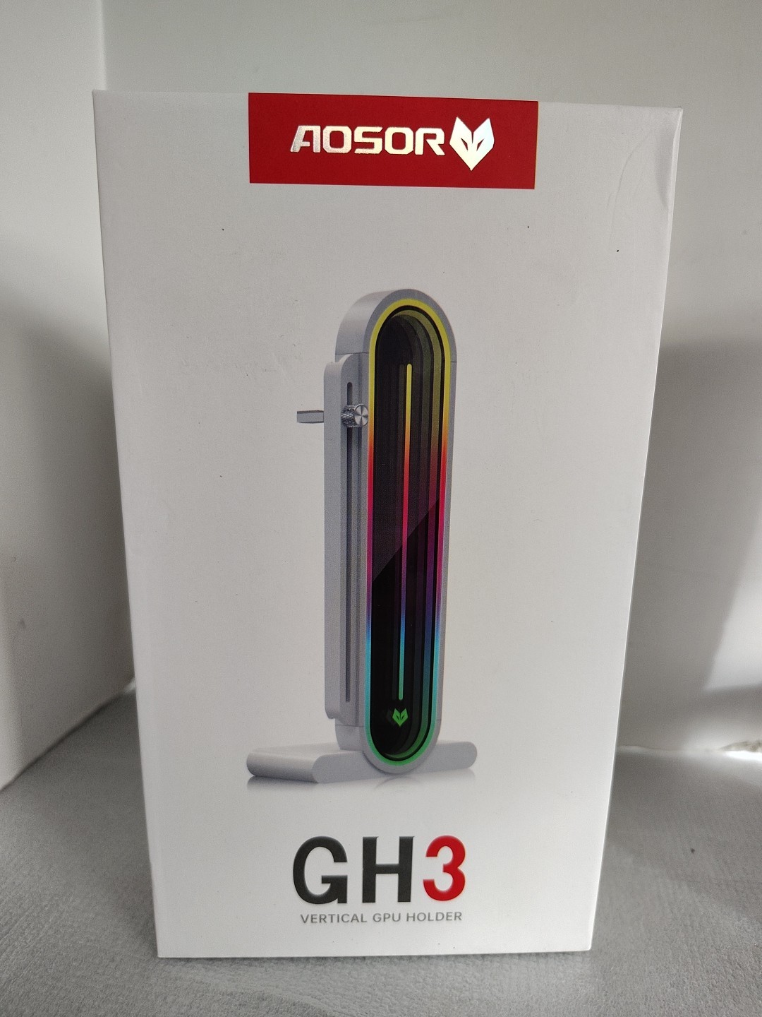 GH3 Pro RGB GPU Holder 3-Pin ARGB VGA Vertical Adj. Magnetic Stand Temp. Display