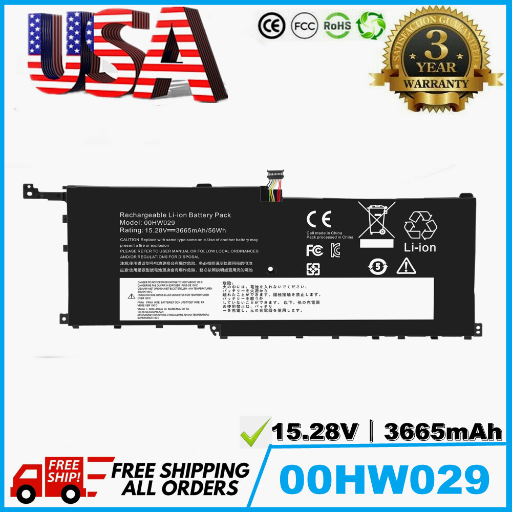 ✅Battery Genuine For lenovo ThinkPad X1 Carbon 4th Gen Yoga 00HW028 00HW029