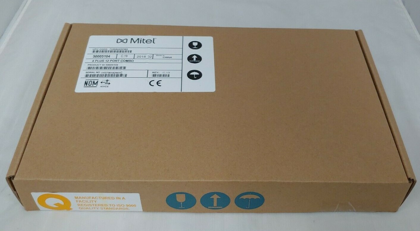 Mitel 4 PLUS 12 PORT COMBO CARD (50005104) NEW SEALED
