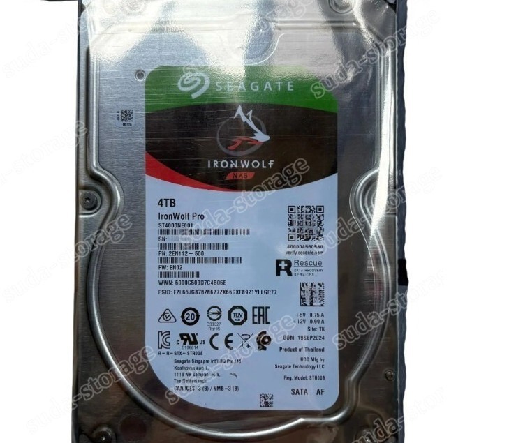 for Seagate 4TB ST4000NE001 7200RPM IronWolf PRO NAS 256 MB 3.5" SATA HDD