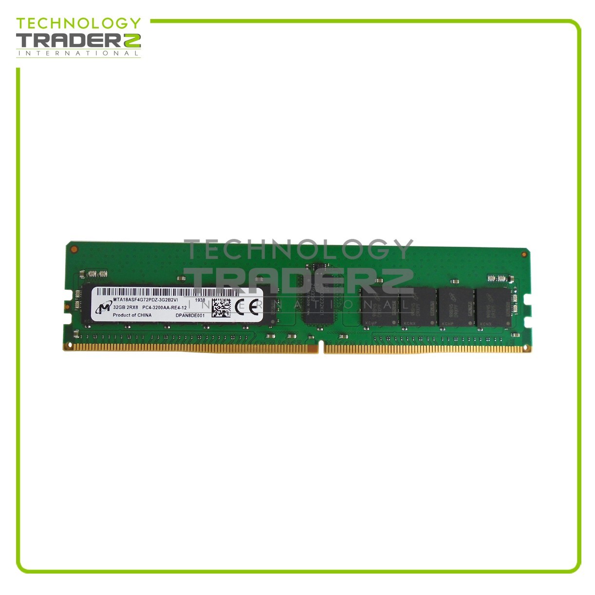 MTA18ASF4G72PDZ-3G2 Micron 32GB PC4-25600 DDR4-3200MHz ECC REG Dual Rank Memory