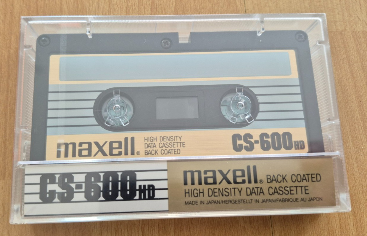 ✅ MAXELL CASSETTE CS-600 HD ⭐ COMMODORE C64 DATA CASSETTE ⭐ SEALED⚡