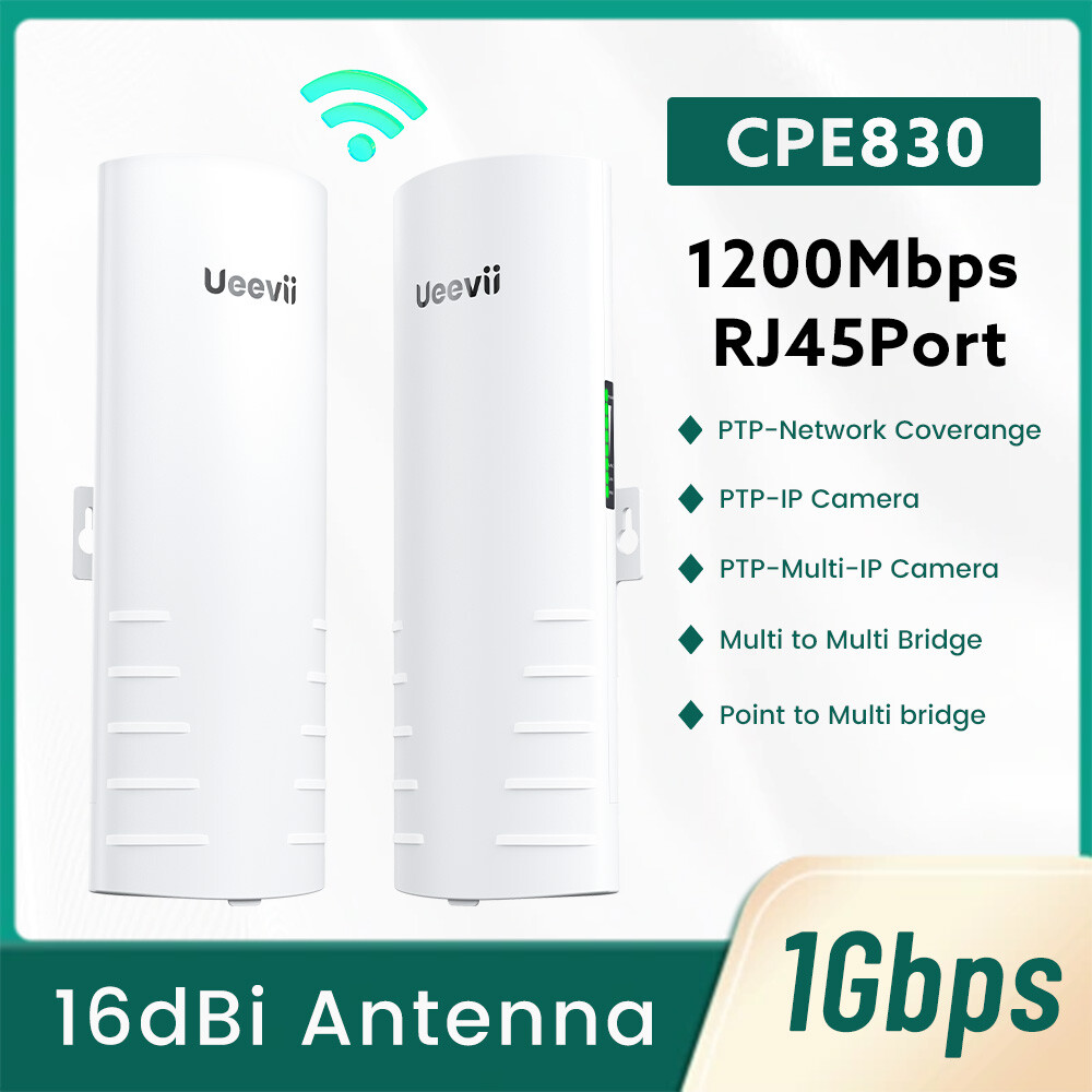 1200Mbps WiFi Bridge Point to Point Outdoor 3KM Wireless Internet Network Bridge