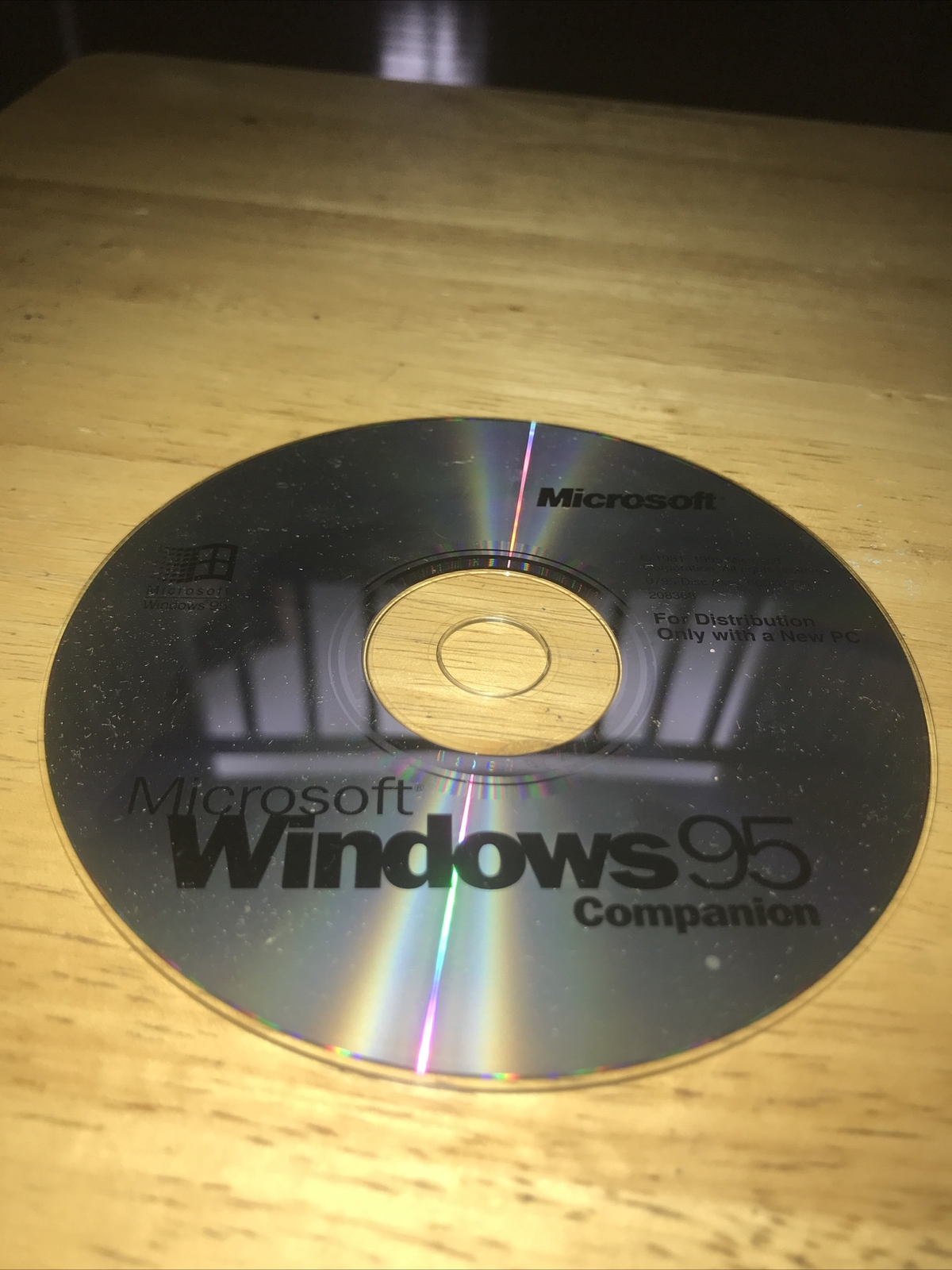 Microsoft Windows 95 Companion Disk Only 