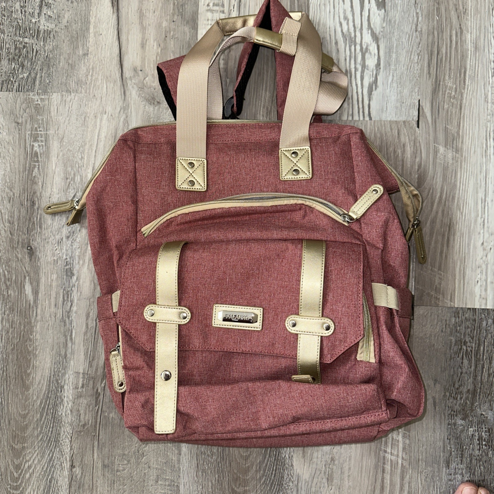 Laptop Work Bag Multifunction Travel  Pink