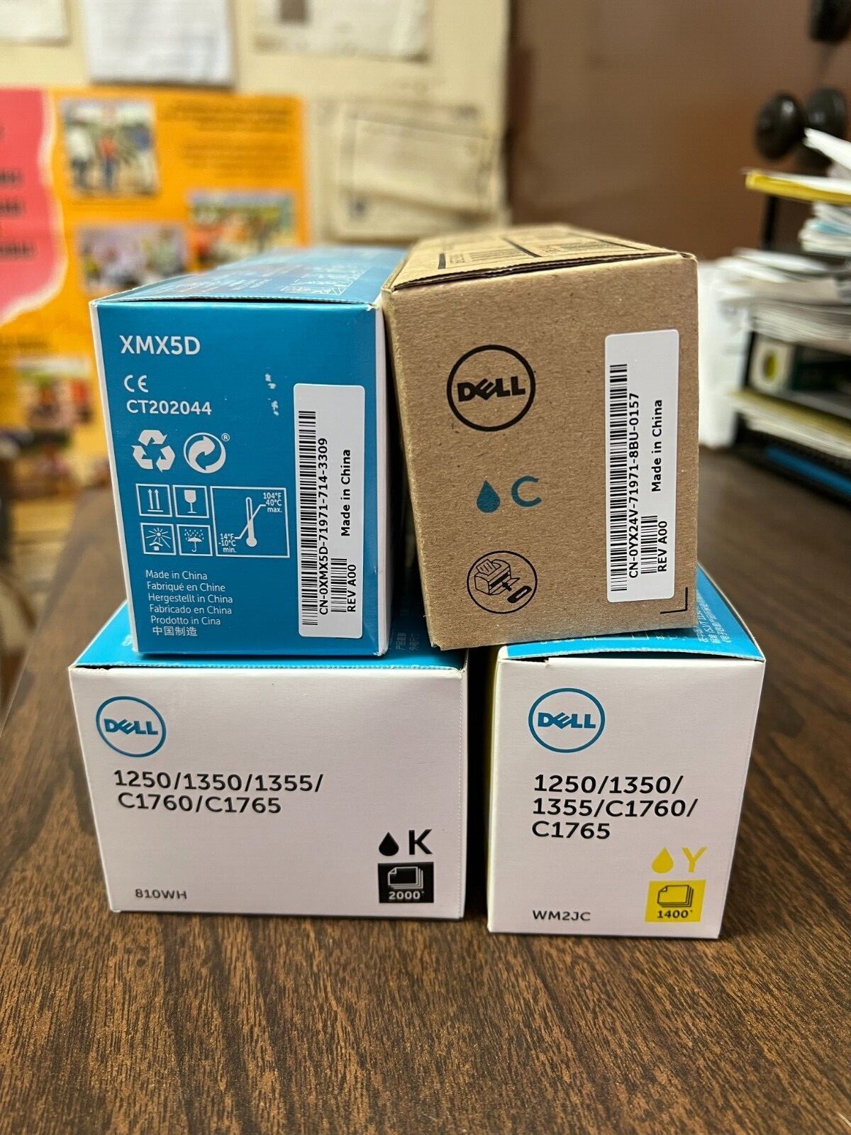 Dell printer toner cartridge high yield 4-pack