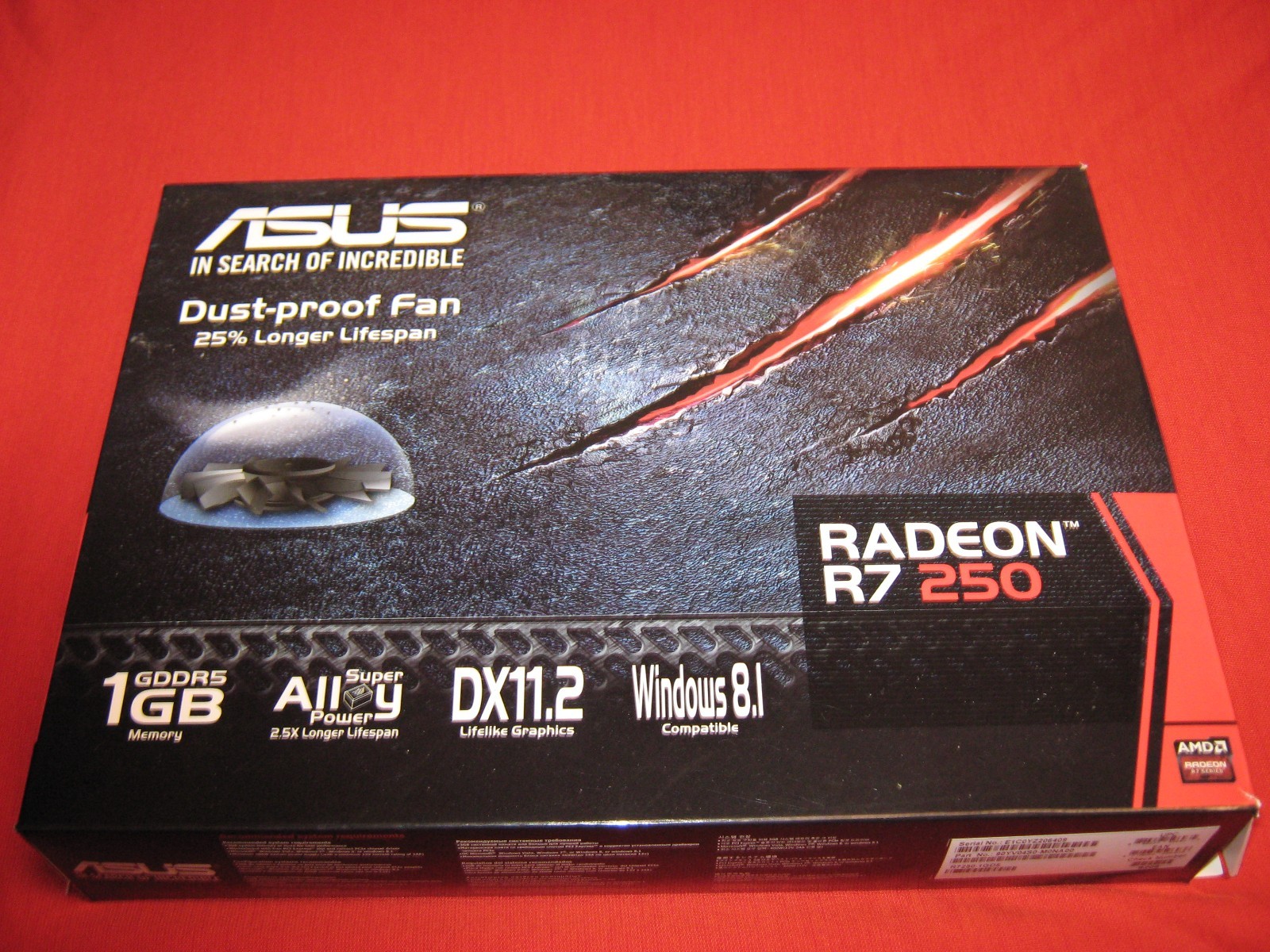 Asus-Radeon R7 250, 1GB Video Card, Brand New