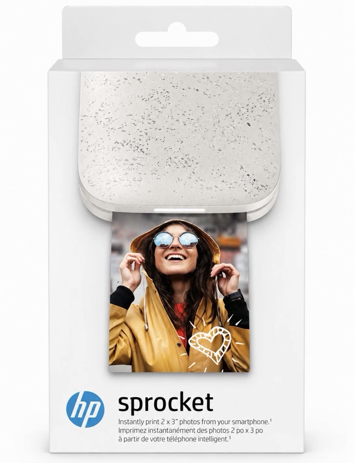 Brand New HP SPROCKET PORTABLE 2 X 3" INSTANT PHOTO PRINTER LUNA PEARL