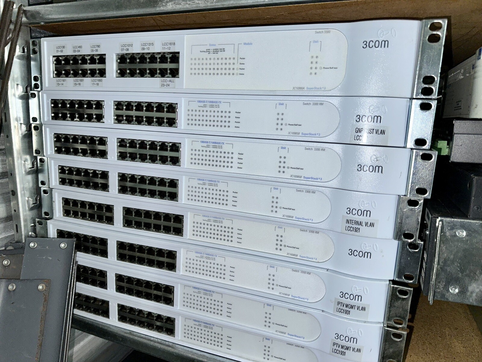 Lot of Used Video & Computer equipment IPTV Satellite Switches Routers LNB Fiber