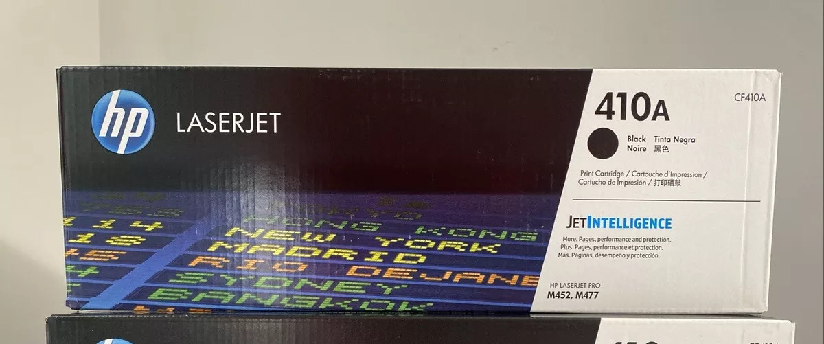 Genuine HP 410A LaserJet Black CF410A Toner Unused Brand New Cartridge /Open Box