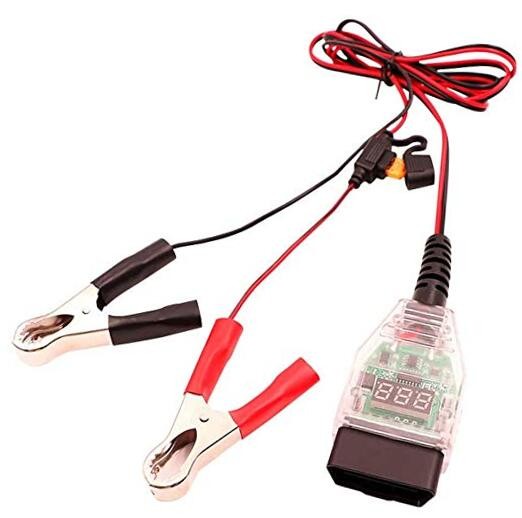 1.5M 5ft OBD2 Automotive Battery Replacement Tool,OBD to 12V Auto Car Computer