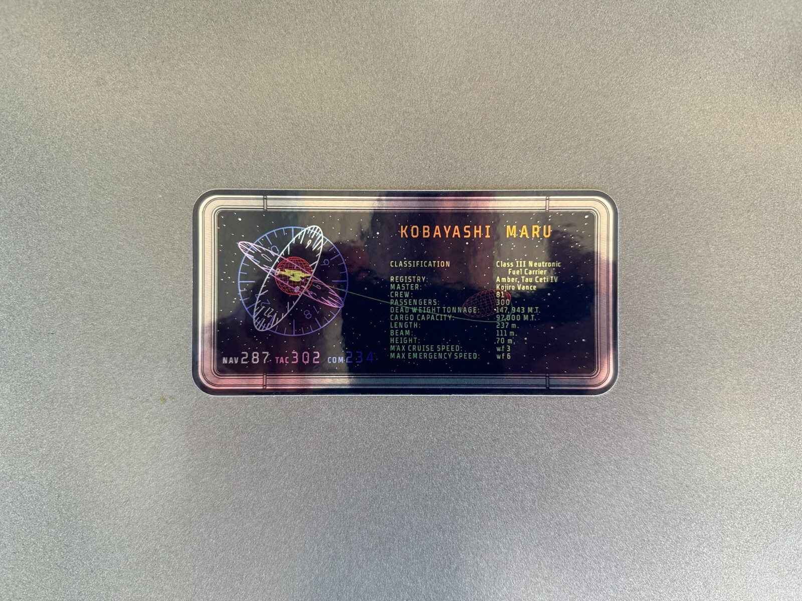 Star Trek Kobayashi Maru Enterprise Viewscreen (Mirror Version)
