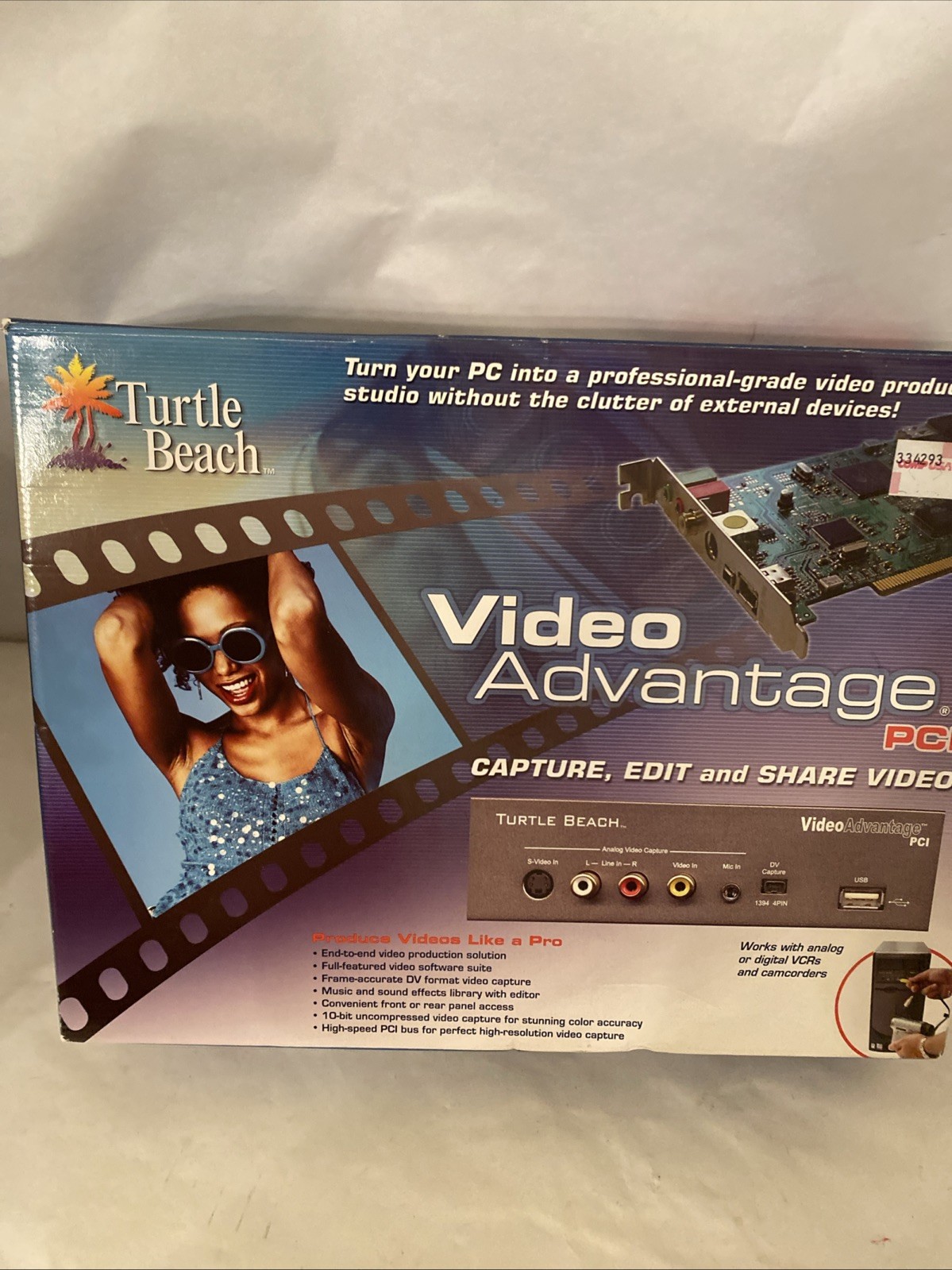 Turtle Beach Video Advantage ADX Rare Retro Vintage