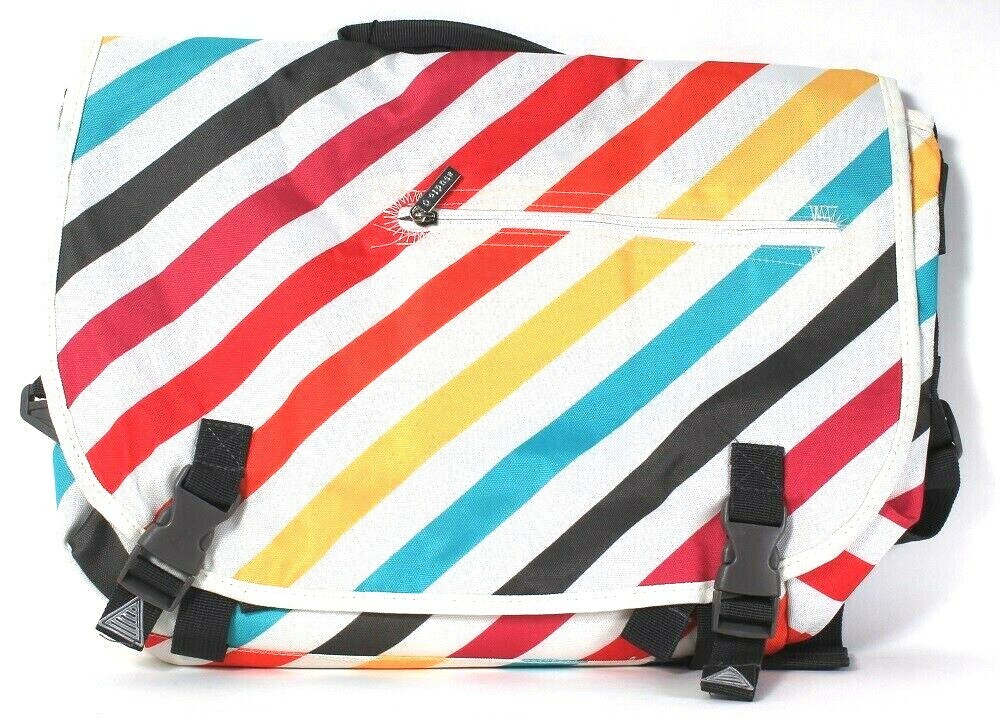 1 Studio C Tutti Collection Polka Dot Interior Messenger Bag With Padded Pocket