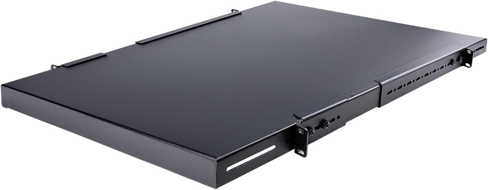 1U 4-Post Adjustable Server Rack Mount Shelf - 330Lbs(150 Kg) - 19.5 to 38In Adj