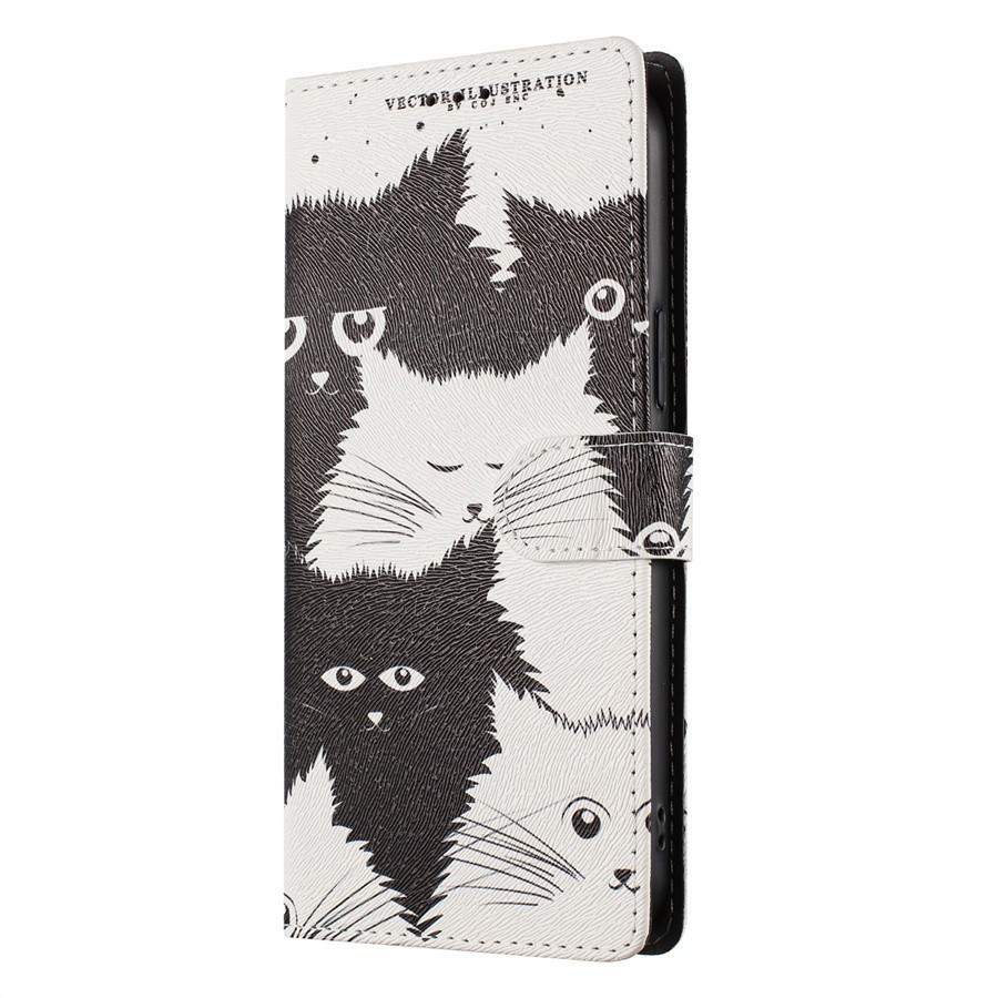 Flip Cat Flower Wallet Cover Case For OPPO A6C Realme 16 15 P3 P4 GT8 Find X9S