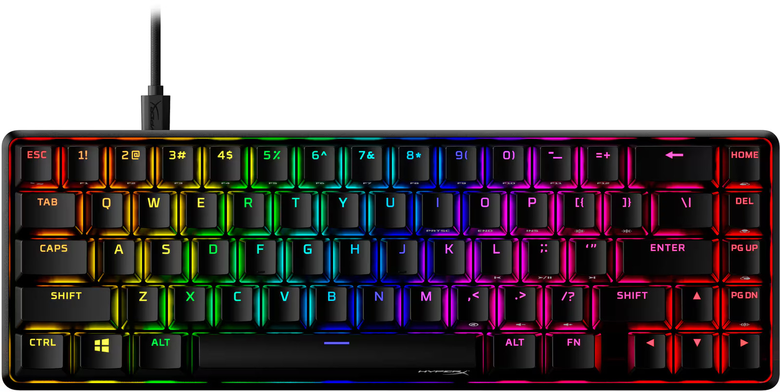 HyperX - Alloy Origins 65% Compact Wired Mechanical Red Linear Switch Gaming ...