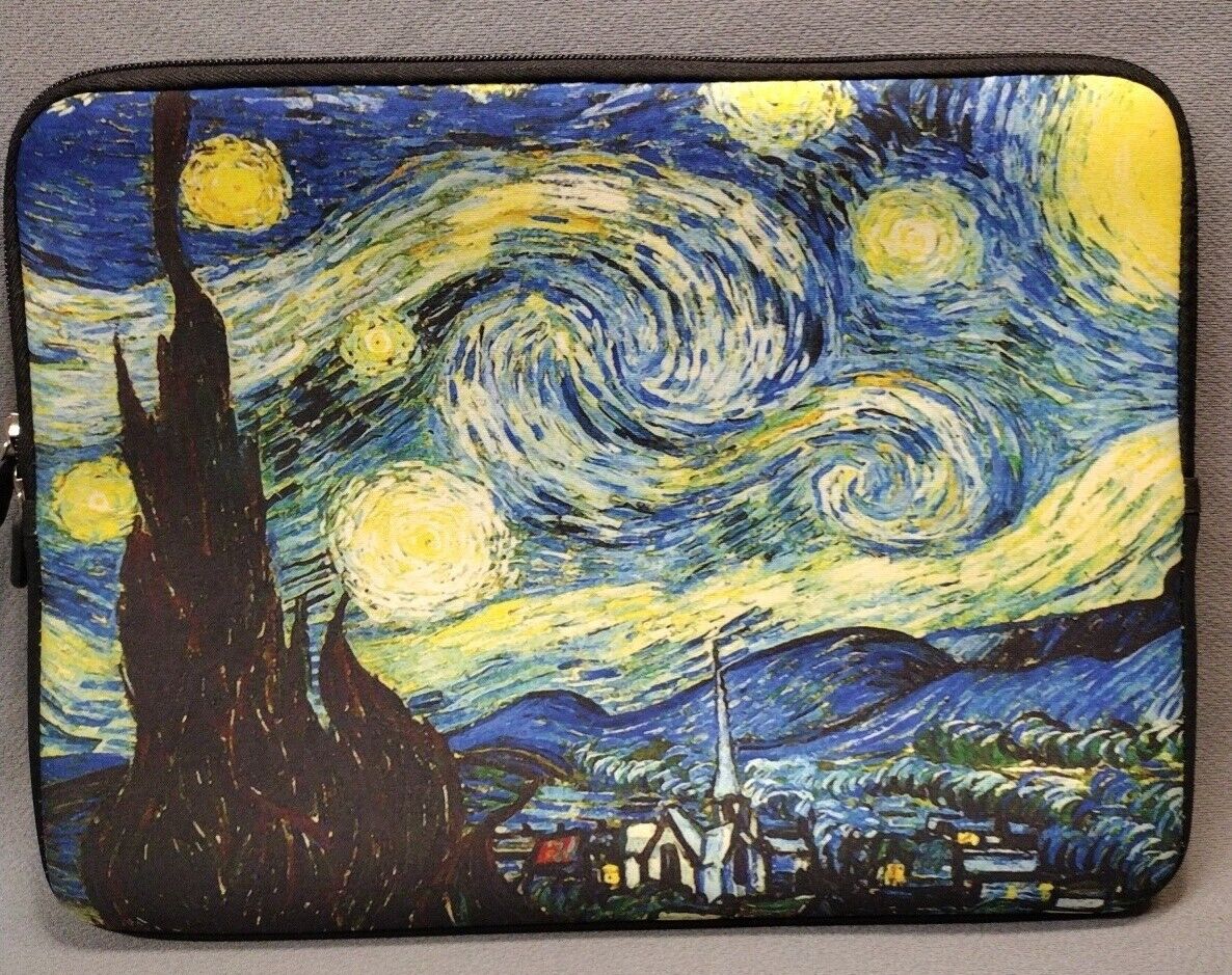 Starry Night by Vincent Van Gogh Laptop Sleeve Cover laptop Case Fine Art
