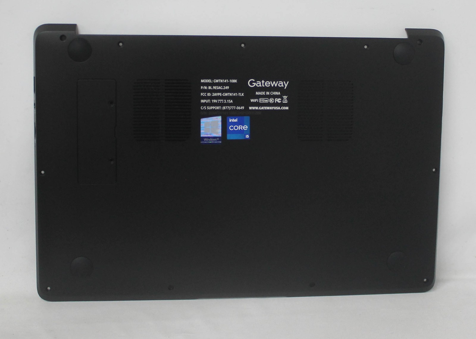 GWTN141-10BK-BASE Gateway Bottom Base Cover Black Gwtn141-10Bk "GRADE A"
