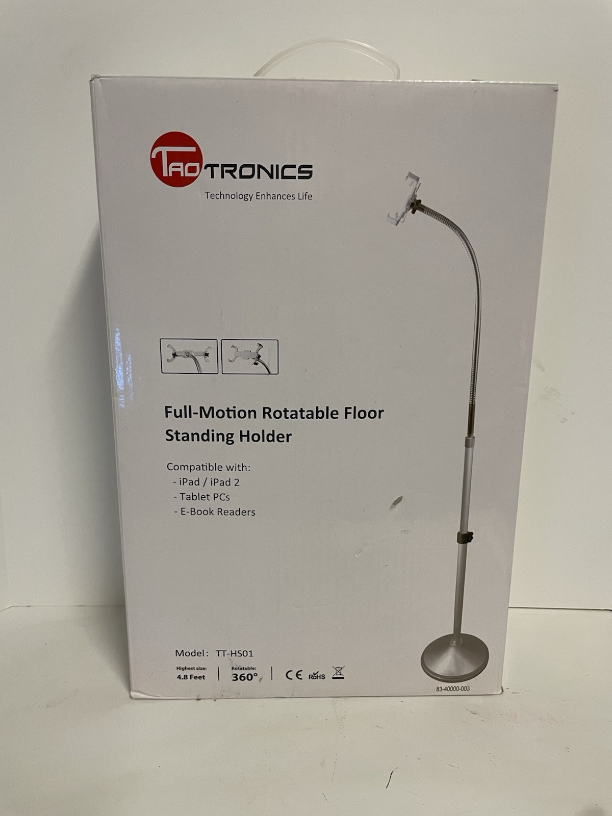 Taotronics Full Motion Rotatable Floor Standing Holder 4.8 ft TT-HS01