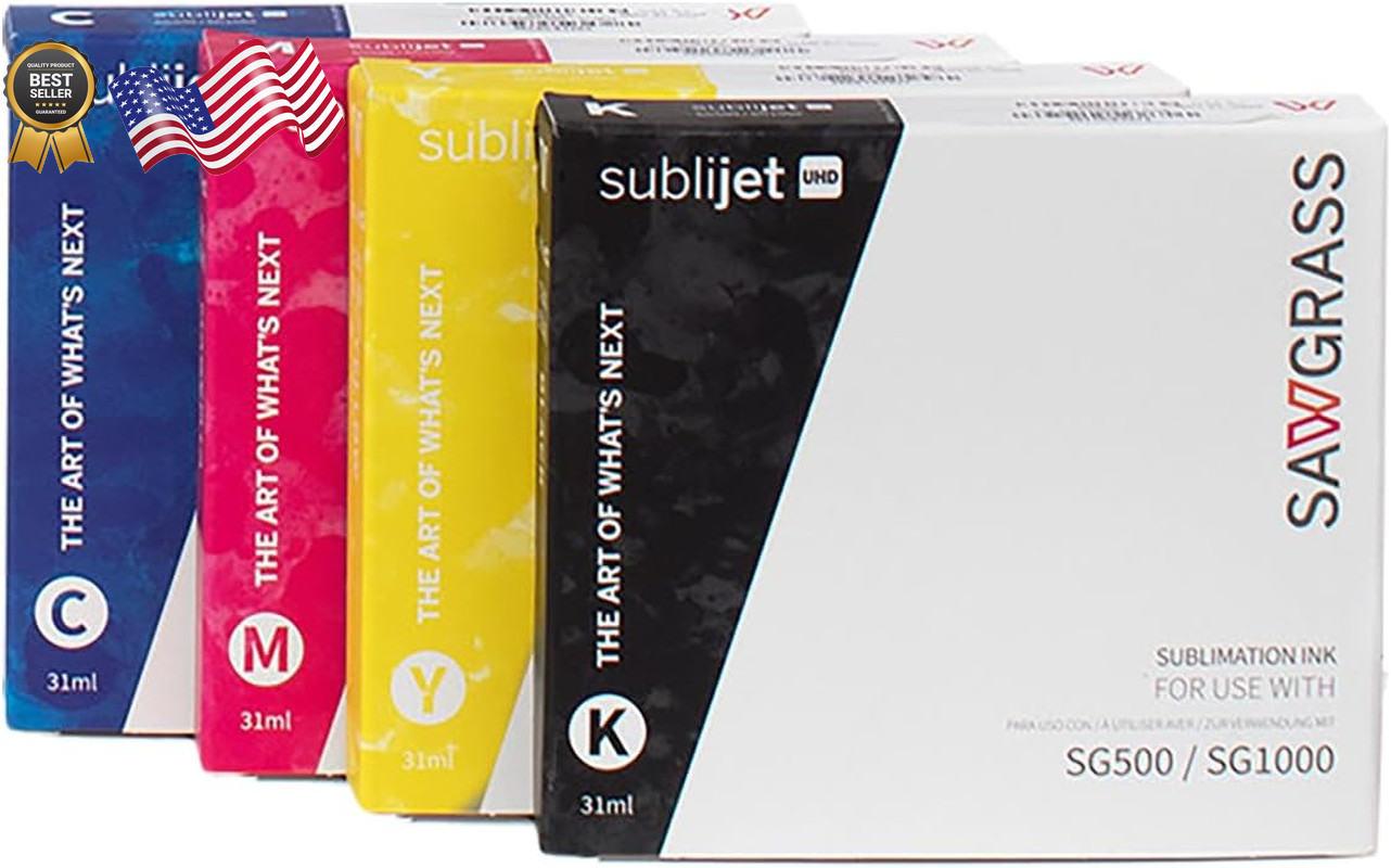 Sawgrass SubliJet UHD Sublimation Ink Cartridge - Black, Cyan, Magenta, Yellow