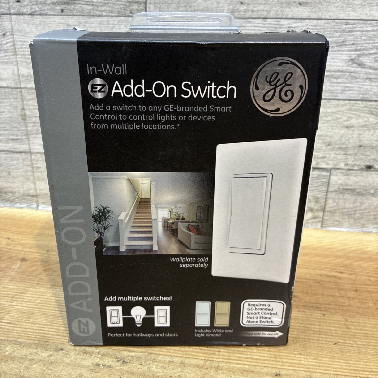 GE Z-Wave In-Wall Add-On Smart Switch ZW2004 Sealed New Free Fast Shipping 