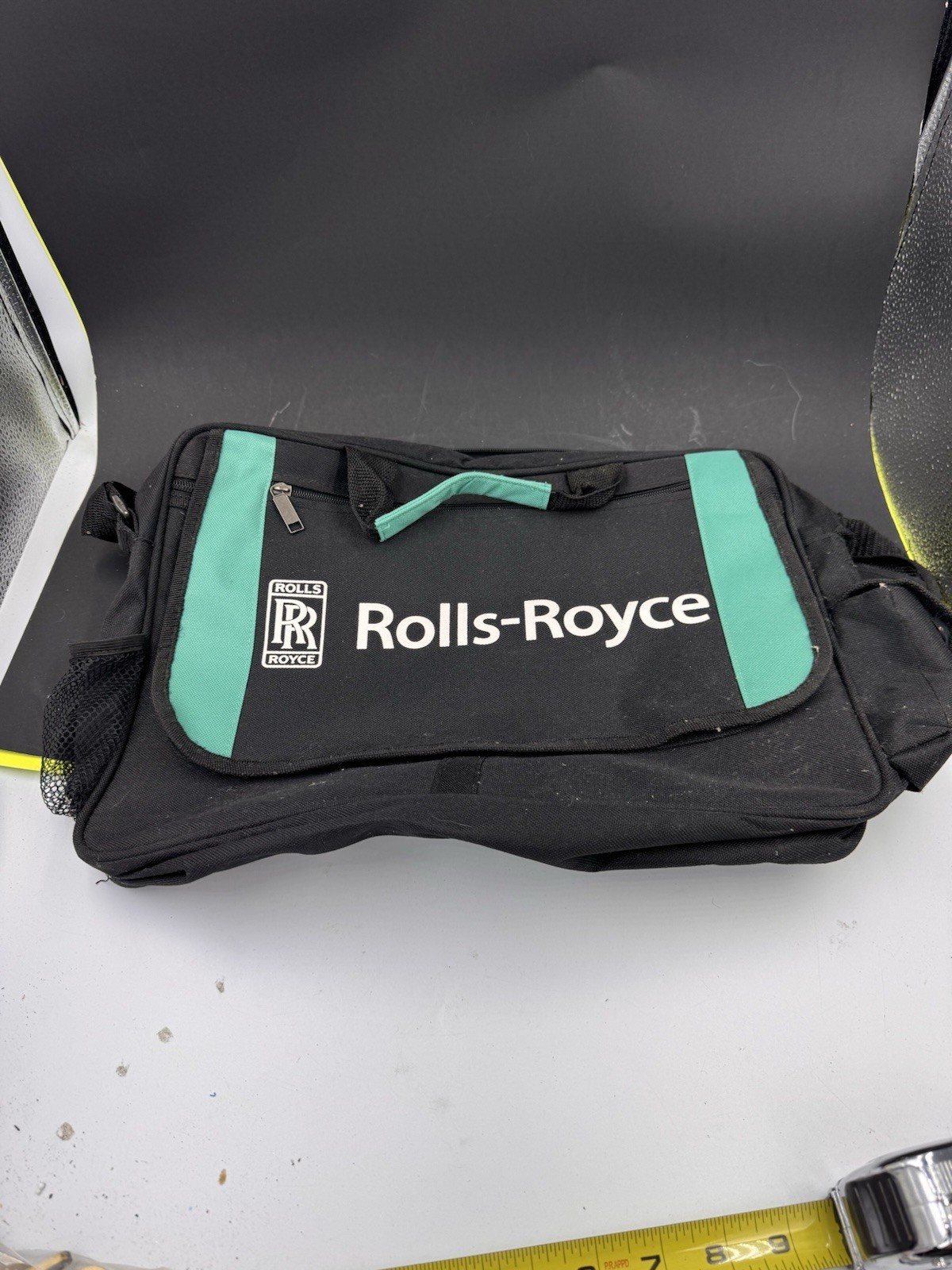 RARE Rolls Royce Heli Expo 2005 Promotional Shoulder Messenger Bag Black Green