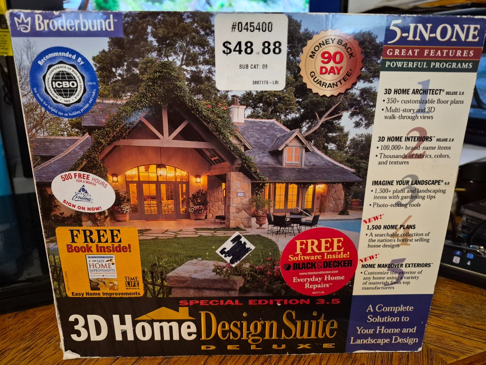 Broderbund 3D Home Design Suite - 3 books & 12 CDs