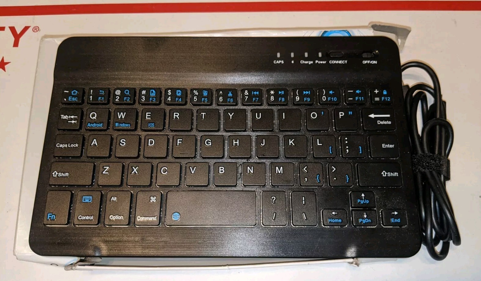 ONN  Bluetooth Rechargeable Wireless Keyboard for Tablets/iPads