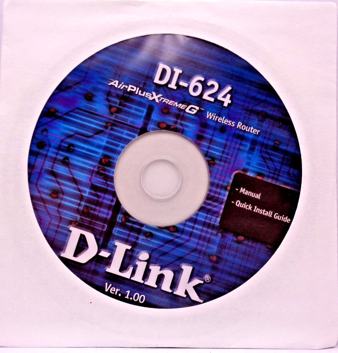 IBM PC -- DI-624 AIR PLUS XTREME G WIRELESS ROUTER (D-LINK - CD-ROM)