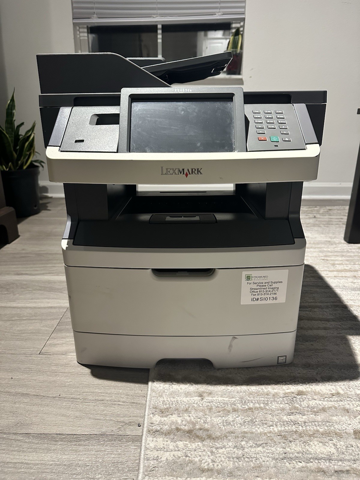 Lexmark XS463de All-In-One Laser Printer, Black & White, Scanner, Copier, Fax