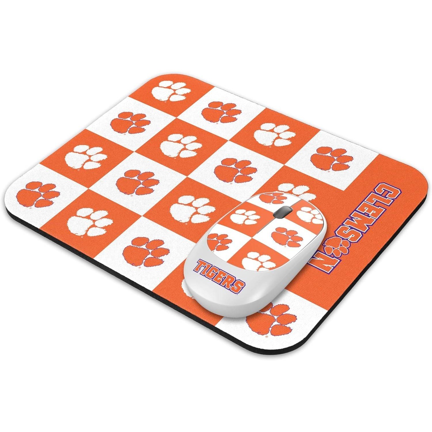 Clemson Tigers Wireless Mouse and Mousepad Combo SOAR NCAA 1600 New