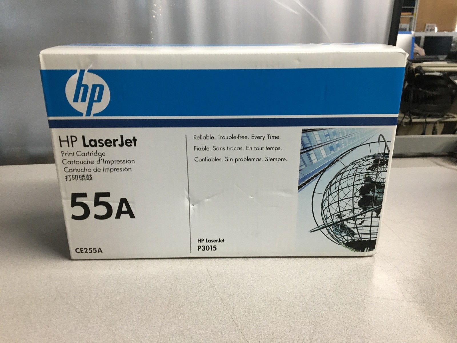 HP 55A CE255A Black Toner Cartridge for LaserJet P3015 - New in Box